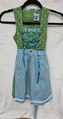 German Children's Trachten Dirndl Dress Oktoberfest Size 4T-5 EU 104 Traditional