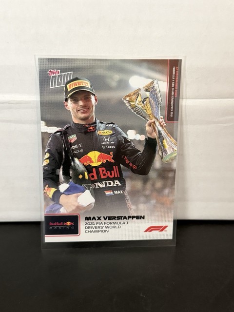 2021 Topps Now F1 #080 Max Verstappen 1st Driver World Championship | Red Bull