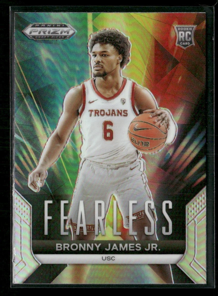 2024 Panini Prizm Draft Picks Silver Fearless Bronny James