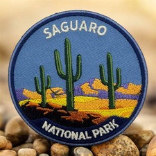 Saguaro National Park Patch – 3 Inch Embroidered Desert Cactus Badge