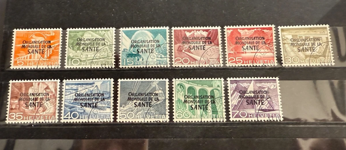 1948, Schweiz Weltgesundheitsorganisation  OMS/WHO. 6 - 16  gestempelt