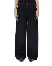 AGOLDE Ellis High Rise Wide Leg Jeans Women's 28 Crushed Button Zip Closure