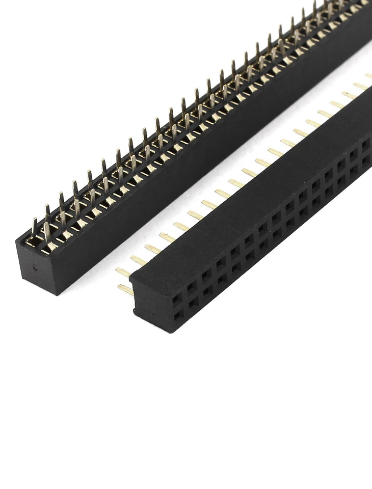 20pcs Conector de 40 pines para PCB de doble hilera 2mm Tira de enchufes - Imagen 2 de 2