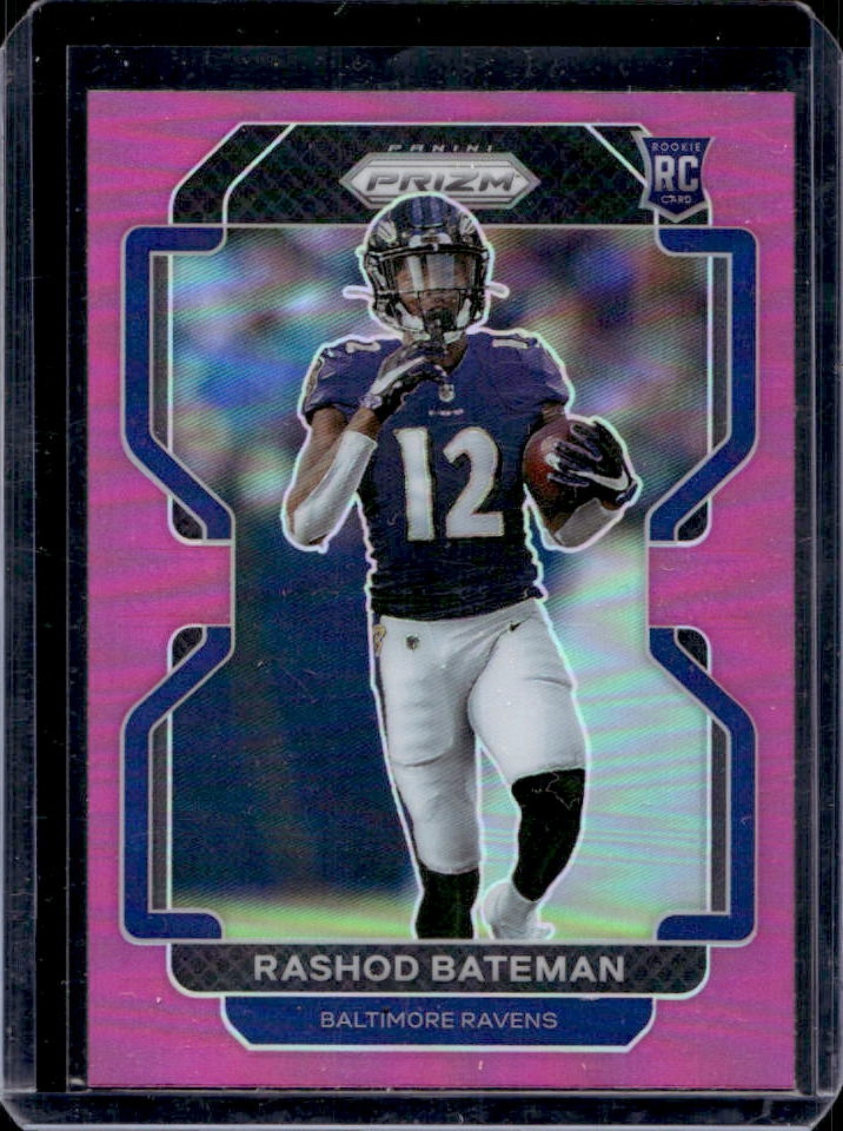2021 Prizm Rashod Bateman RC Pink Rookie #340 Ravens