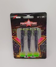 Zman PSLB35-06 PrawnstarZ Loose Body 3.5" 3/0 Hook Plum Chartreuse Tail 3CT