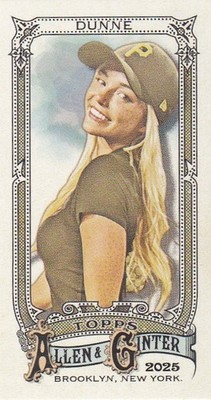 2025 Topps Allen & Ginter MLB No. 225 Livvy Dunne Mini Card