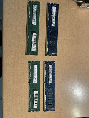 8GB DDR3 RAM (4x 2GB) PC3-12800U 1600MHz | 2x Samsung & 2x Hynix