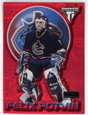 2000-01 Private Stock Titanium Felix Potvin /299 RED Vancouver Canucks
