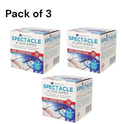 3x Brillen- & Brillengläser-Tücher - schnelle schmierfreie Reinigung für Brillen & Sonnenbrillen