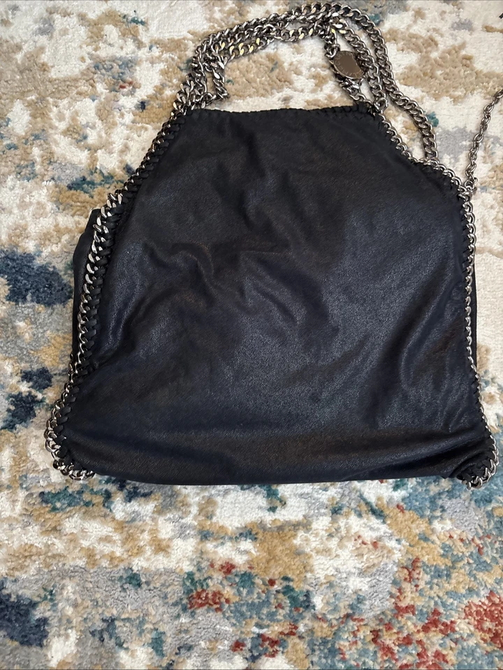 Authentic Stella McCartney Falabella Large Black Hand Bag - Image 2 of 2