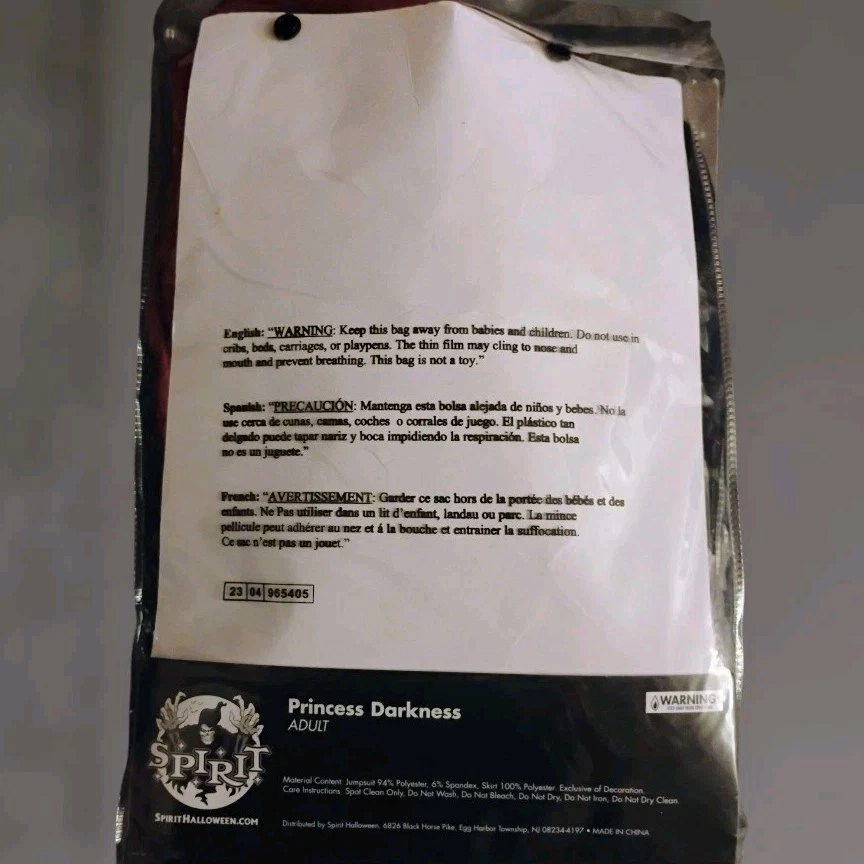 Disfraz Spirit Halloween Princesa de las Tinieblas Adulto Talla XL Foto 3 de 3