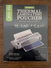 Pen+Gear 50 Count 8.5" x 11" 3 mil Glossy Thermal Laminating Pouches New/Sealed