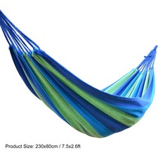Double Camping Hammock with 2 Tree Straps - Soft Cloth 230x80cm for 2 Persons