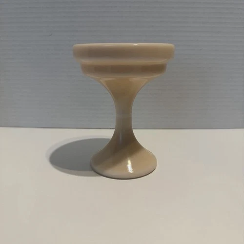 Vintage Westmoreland Peach Milk Glass  Fairy Lamp Light BASE ONLY