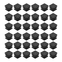 38 StüCk Rohrstopfen, 18X18Mm Quadratisch Abschlusskappen, Pe-Lamellenstopfen