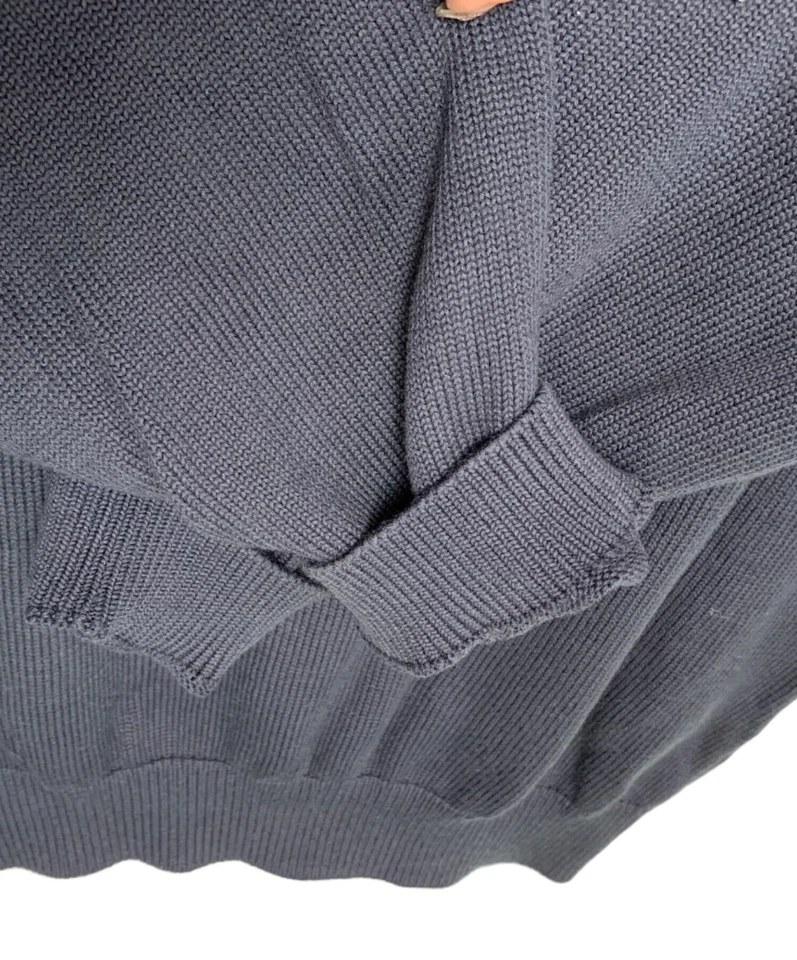 STEVEN ALAN STEVEN ALAN knitwear Size: XL Navy Men 8113-136-0329 - Image 3 of 4