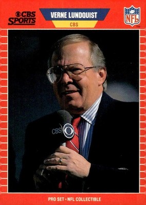1989 Pro Set 1989 Pro Set - Announcer Collectibles #21 Verne Lundquist Unknow...
