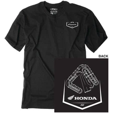Factory Effex Honda Track T-Shirt - Black, Large 28-87304