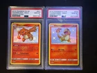 Charmander and Charmeleon Shiny Holo Rare Hidden Fates PSA 10 2019 English