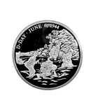 D-Day World War II Commemorative 999 Silver Proof Art Coin/Medal