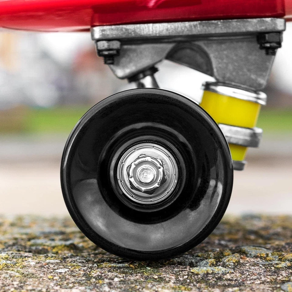 Mini Cruiser Skateboard Retro Style Non-Slip Deck Smooth PU Wheels Travel - Image 2 of 4