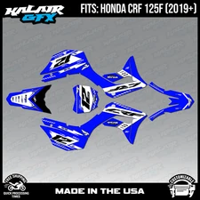 Graphics Kit for Honda CRF125F (2019-2024) CRF 125F Lethal Series - Blue