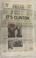Asbury Park Press  Bill Clinton Elected President November 4 , 1992 Full Edition