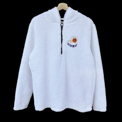 NWT Phoenix Suns Half Zip Hoodie Soft Sherpa Fleece Medium