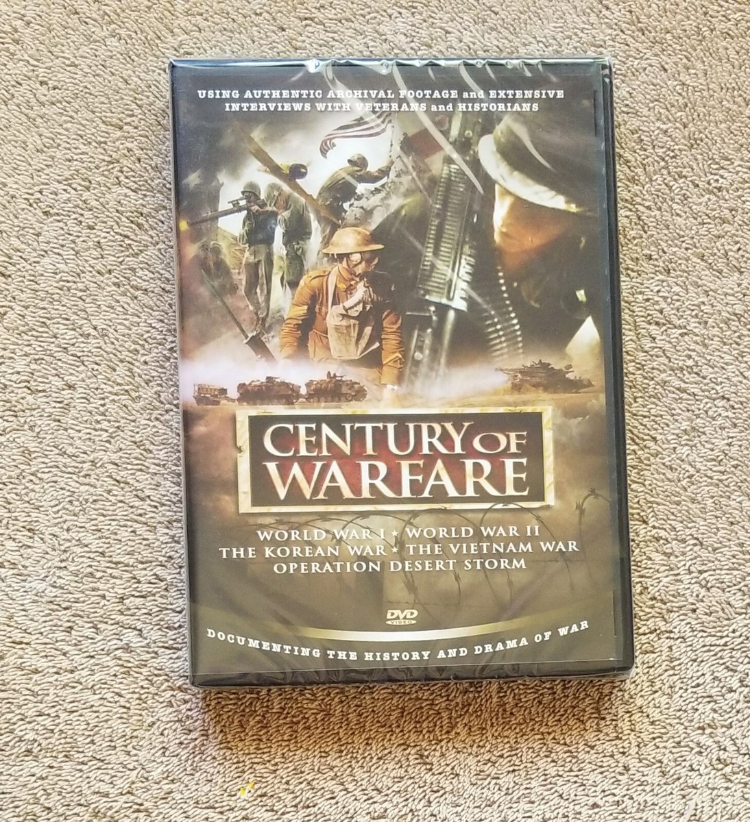 Century of Warfare 2-DVD Metal Box Set WWI WWII Korean Vietnam