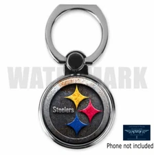 PITTSBURGH STEELERS CUSTOM METAL PHONE RING GRIP STAND HOLDER