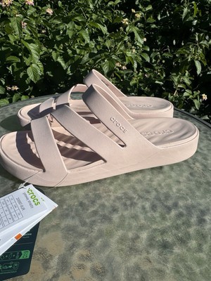 Crocs Women's Getaway Platform Strappy Sandals, Light Pink, 11 Brand New |  eBay