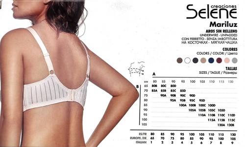 Selene Mariluz Reggiseno da Donna con Ferretto non imbottito - Picture 12 of 17