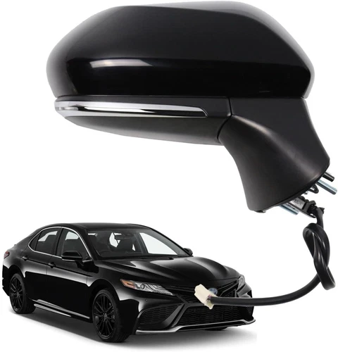 6pins Right Passenger Side Mirror for Toyota Camry 2018-2024 w/Power Heated Lamp