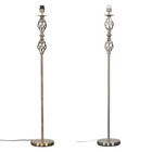 Floor Lamp Base Traditional Twist Antique Brass Brushed Chrome Living Room Light
