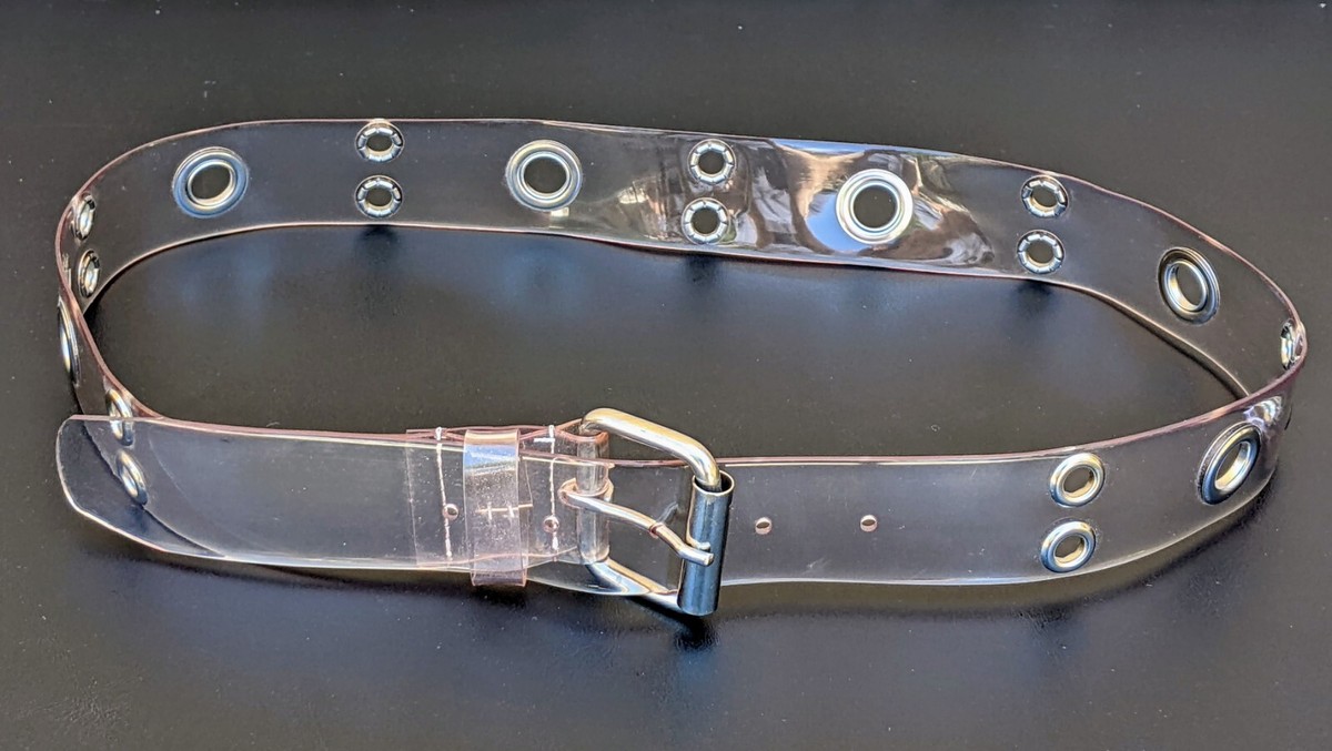 Y2K Clear Grommet Belt Raver Club Kid 90s Whimsygoth Fairy  display picture 1
