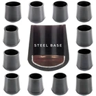 Ferrules End Caps - Black PVC Rubber - Inner Steel Reinforcement - German Made