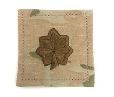 US Army OCP Rank 2x2 With Hook Fastener - O4 Major