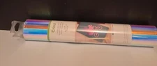 CRICUT Holographic Vinyl Sampler 3 Sheets 12" x 24" Opal, Blue, Pink