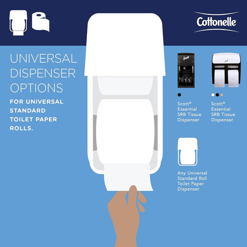 Cottonelle® Professional Standard Roll Toilet Paper (17713), 2-Ply, White - 第 3/11 張圖片