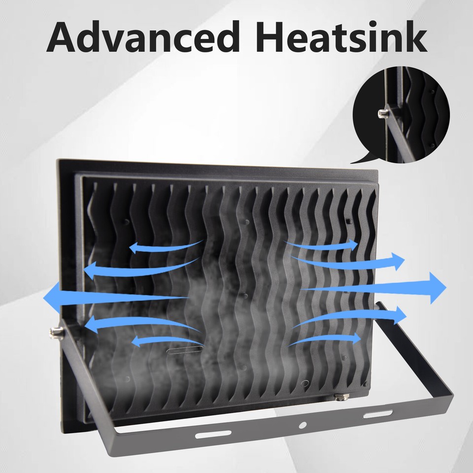 5 Pack 200W Watt LED Flood Light Garden Outdoor Lamp Yard Security