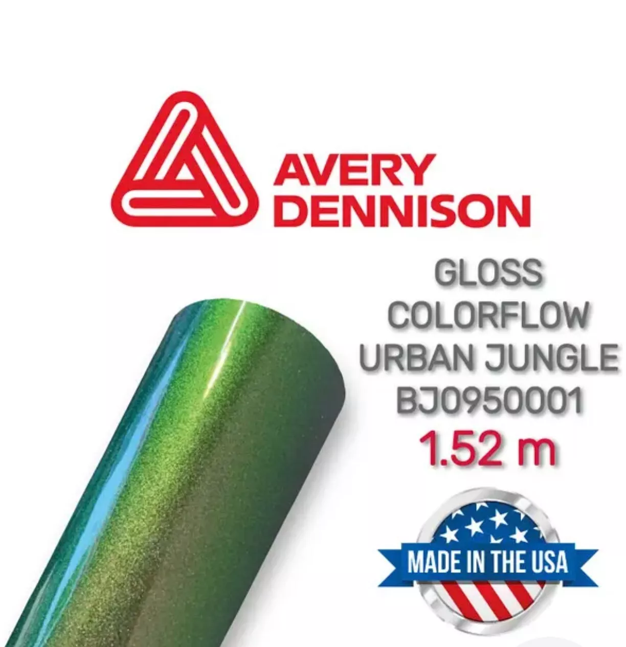 AVERY DENNISON SWF Y111 URBAN JUNGLE VERT BRILLANT PREMIUM FILM ENVELOPPANT SUPRÊME