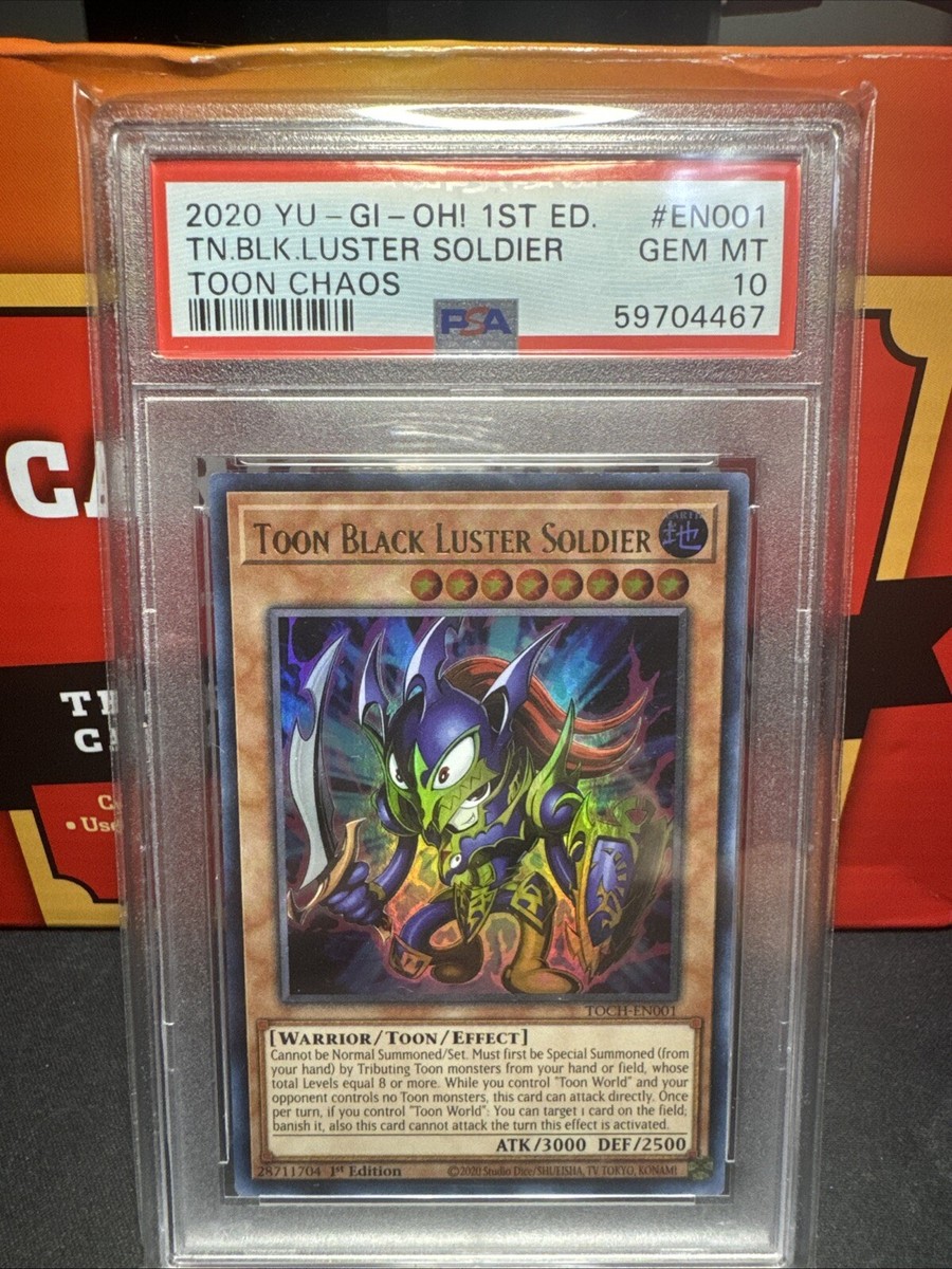 YUGIOH 1st Ed. Toon Chaos EN001 Toon Black Luster Soldier YUGIOH 1st Ed. Toon Chaos EN001 Toon Black Luster Soldier
