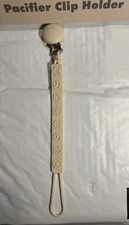 Cuddle Campus Silicone Pacifier Clip Holder with One Piece Design New In Box