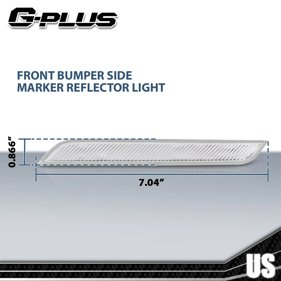 Luz reflectora de parachoques delantero lateral blanca para BMW X6 E71 E72 X5M 2007-2014 Foto 3 de 4