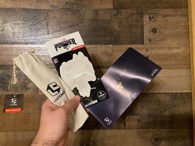Lootcrate Lot NEW 2 Metal Straws Destiny 3 Patch Set Marvel Punisher Decal