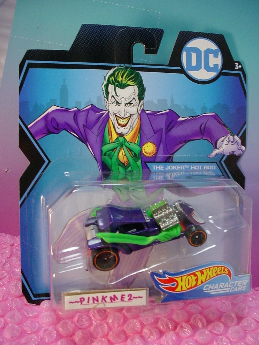 💥 THE JOKER HOT ROD 💥 purple/green💥 2019 Hot Wheels DC Comics
