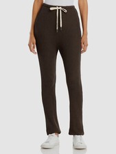  158 N:Philanthropy Women's Brown Waffle Knit Drawstring Jogger Pants Size XS