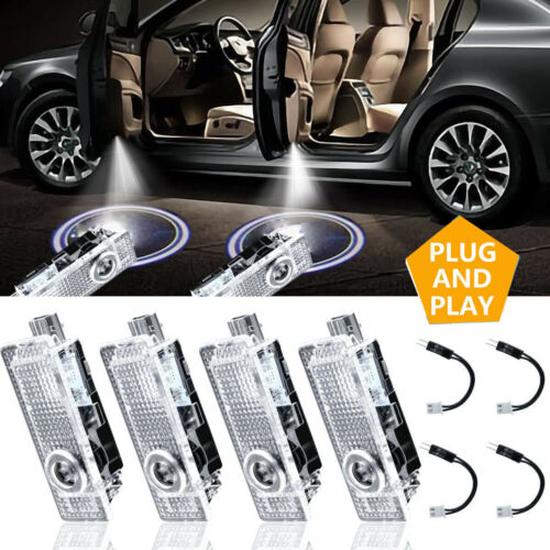 4PCS Car LED Cool Laser Courtesy Puddle Lights Ambient Light For BMW 2004-2018 - Zdjęcie 1 z 11