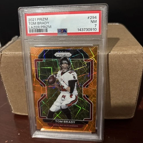 2021 Panini Prizm - Lazer Prizm #294 Tom Brady PSA 7