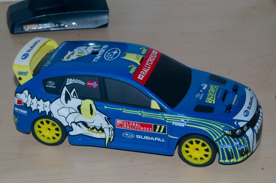 HPI Racing RS4 Micro Subaru wrx sti 4wd rc rally car used as display only - Image 2 of 4